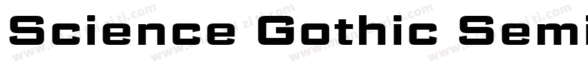 Science Gothic SemiBold Exp字体转换